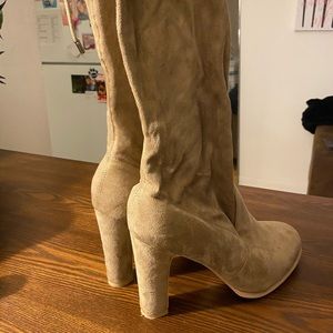 Taupe Over The Knee Boots
